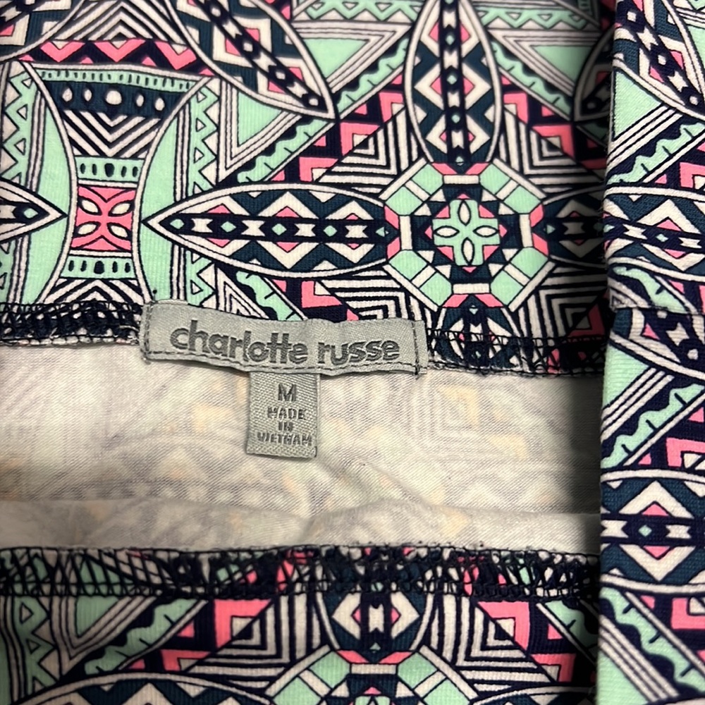 Charlotte Russe Printed Skirt Medium - Picture 2 of 4